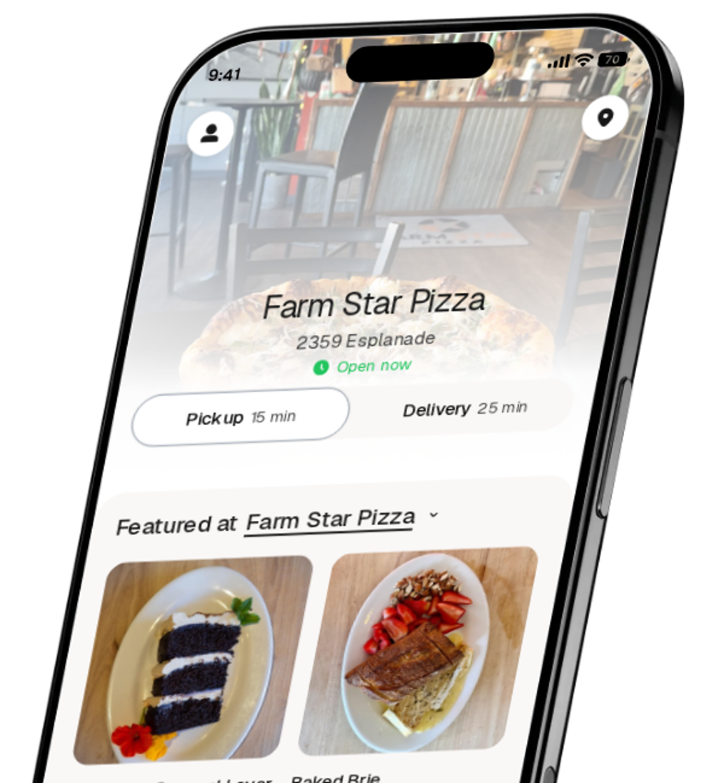Farm Star Pizza app preview